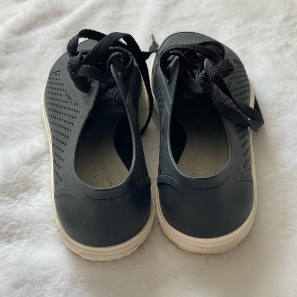 Black Croc Sneakers - Picture 3 of 6